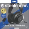 SteelSeries Arctis Nova 3P Wireless auscultadores gaming sem fios, Bluetooth/2,4 GHz, pretos