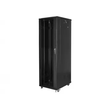 Armário rack Lanberg FF01-6042-12B 42U caixa de chão preto
