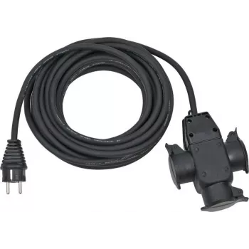 Extensão de energia Brennenstuhl 1167810301 10m 3 tomadas AC exterior preto
