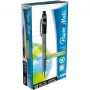 Caneta de esferográfica retrátil com clipe Paper Mate Flexgrip Ultra - preto - 12 unid. - média