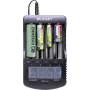 Carregador de pilhas redondas VOLTCRAFT NiMH, NiCd, LiIon CC-2 Mignon (AA), Micro (AAA), Baby (C), Sub-C, 26650, 26500, 18650, 1 (VC-8066555)