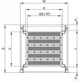 Prateleira para rack SCHROFF 19\, fixa, 75 kg - 19\FACHB.STAT.600B 500T 7021 (22117845)