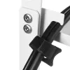 Organizador de cabos para secretária MACLEAN MC-104 W, bandeja de aço de 2 níveis, branco, carga máx. 5 kg, para espessuras de secretária 0,5–5 cm