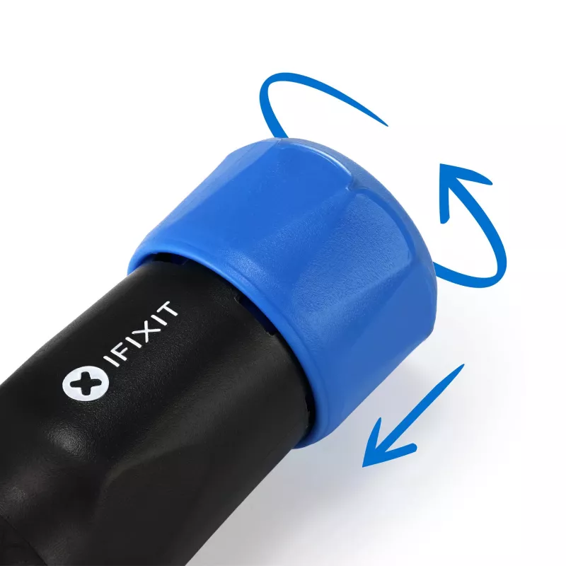iFixit Narwhal chave de parafusos 6 em 1 com tampa rotativa com bloqueio, preta