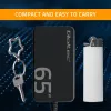 Carregador QOLTEC 65W GaN Super Fast fino PD 5-20V 3,25A USB-C