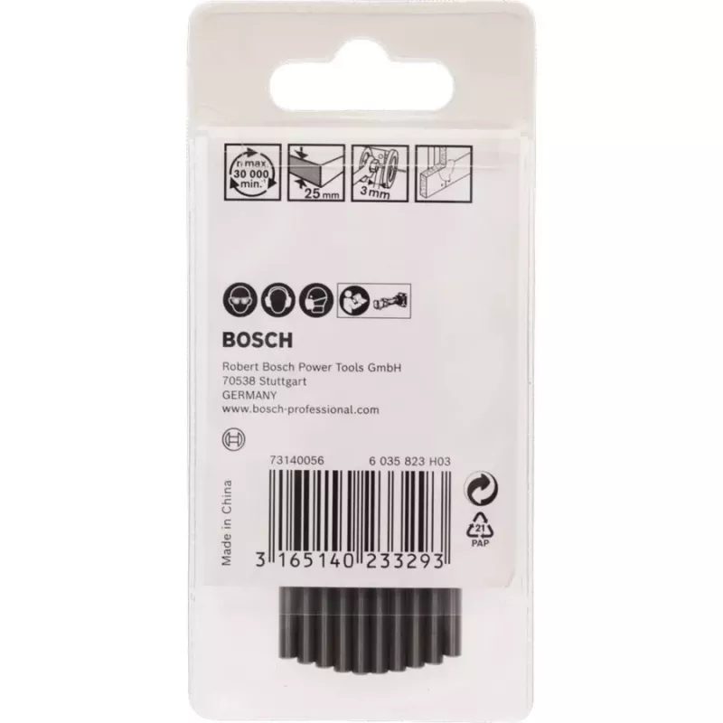 Broca de corte Bosch 2608620201 3,2 mm para fresadora Rotocut — 10 unid.