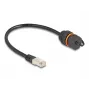 Cabo de rede DeLOCK 88146 RJ45 para RJ45 Cat.6A 0,25 m preto