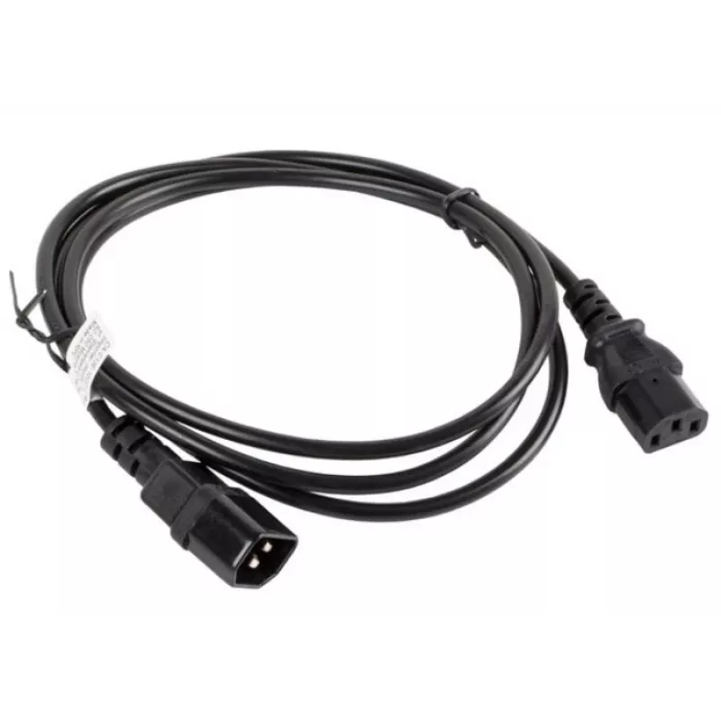 Cabo de alimentação Lanberg CA-C13E-10CC-0018-BK preto 1,8 m