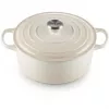 Assadeira redonda Le Creuset Signature 26cm Meringue (21177267164430)