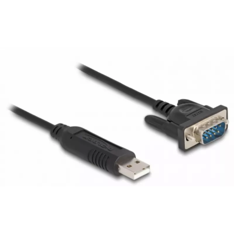 Adaptador USB 2.0 para série RS-232 DeLOCK 50 cm FTDI preto