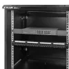 Qoltec 54488 Armário rack de parede de 19 polegadas, 12U, 600 x 635 x 450 mm, porta perfurada