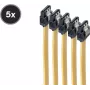 Cabo de dados SATA ShiverPeaks BS78246-0.5Y-5 6 Gb/s com clipe metálico, 0,5 m