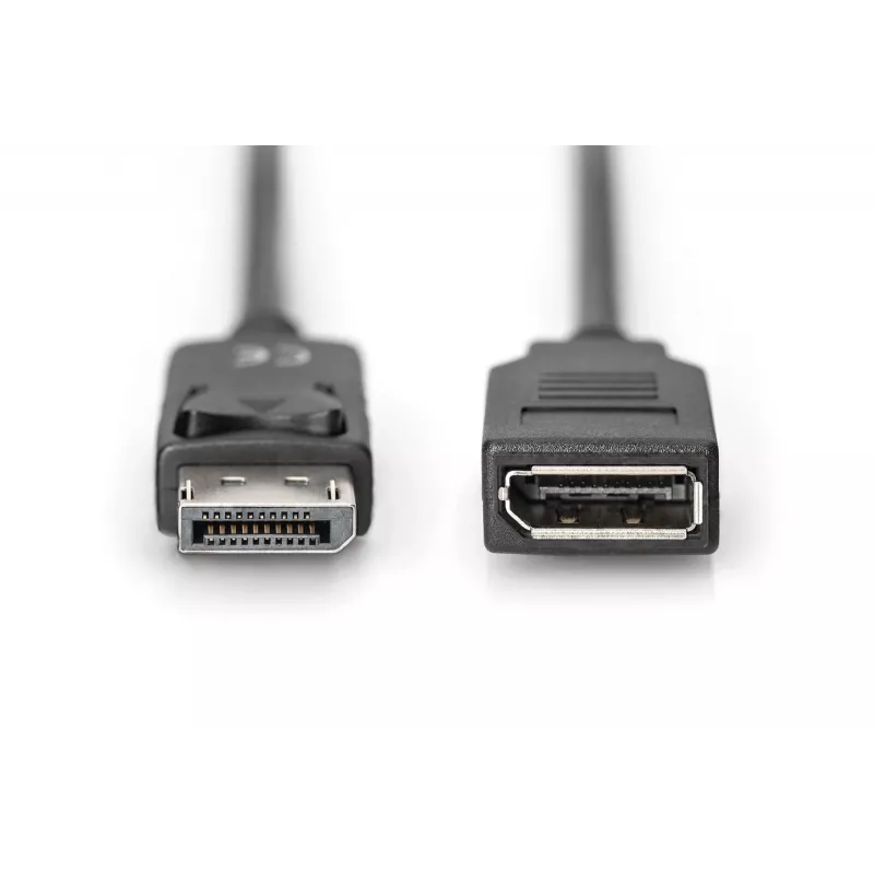 Digitus ASSMANN - Cabo de extensão DisplayPort - DisplayPort (M) - DisplayPort (F) - 2 m (DisplayPort 1.2) - moldado - preto (AK-340200-020-S)
