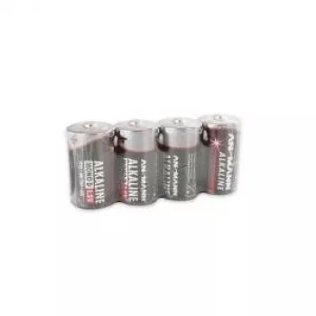 ANSMANN 5015581 Pilhas alcalinas VERMELHAS, Mono (D), pack de 4 unidades