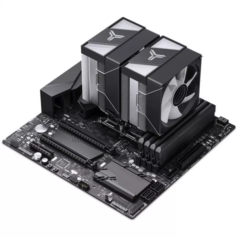 Jonsbo CR-1400 DV2 cooler para CPU, ARGB, 2 x 92 mm, preto