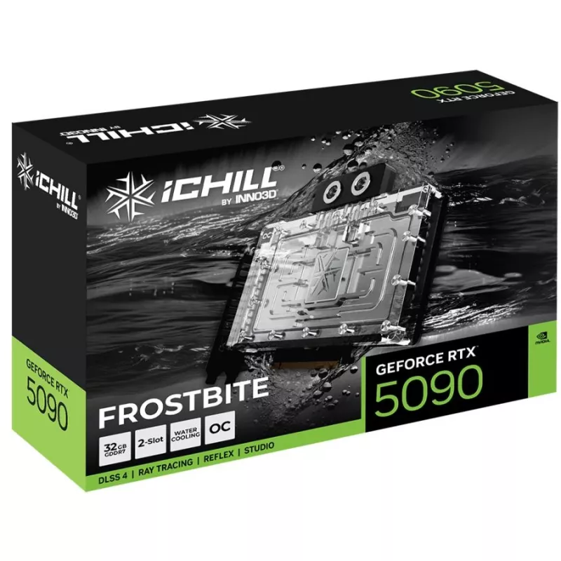 Placa gráfica INNO3D GeForce RTX 5090 iCHILL Frostbite 32GB GDDR7