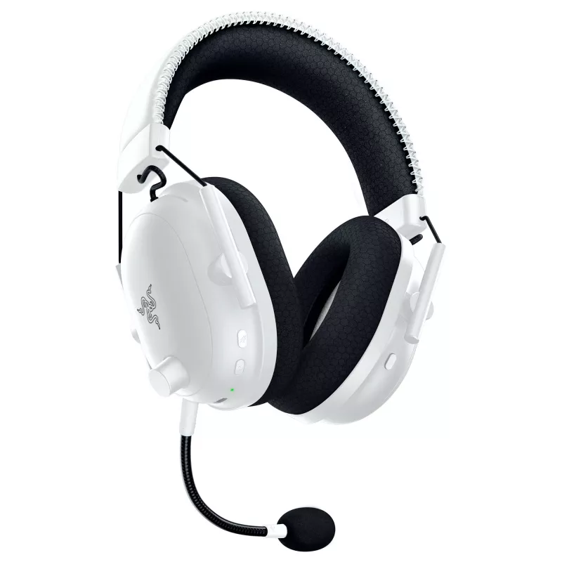 Headset Razer BlackShark V2 Pro para PlayStation sem fios arco de cabeça gaming USB Type-C Bluetooth branco
