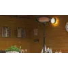 Aquecedor elétrico Sunred SMQ2000A para interior e exterior preto 2000 W aquecedor elétrico de quartzo