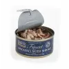 Comida húmida para gatos FISH4DOGS Cavala com Camarão 70 g — gatos adultos, sabor a peixe, lata, sem glúten