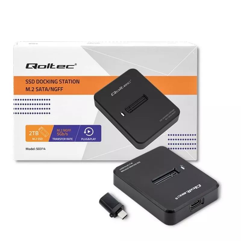 Estação de acoplamento SSD M.2 SATA, NGFF, USB 3.1