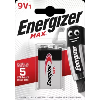 Pilha ENERGIZER Max 426660 9V 6LR61, 1 unid., Eco-Pack