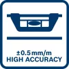 Bosch Professional 1600A01V3Z nível de metal leve, 120 cm, estreito