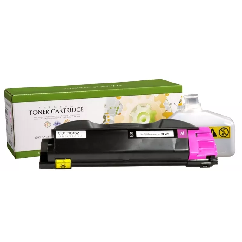 Cartucho de toner STATIC compatível com Kyocera TK-590M magenta compatível 5.000 páginas