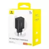 Fonte de alimentação Baseus P10111404113-00 Cube USB-C / USB-A 30W preta