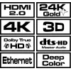 Cabo HDMI Savio CL-113 5 m HDMI tipo A (Standard) preto, vermelho