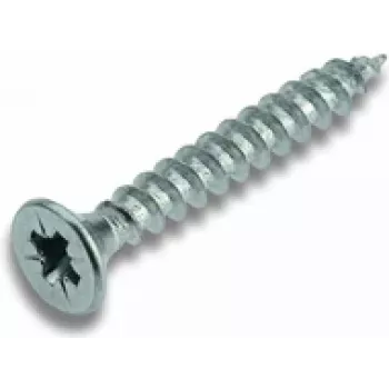 Parafuso Cimco 190030 — metal galvanizado, 45 mm de comprimento, 4 mm de diâmetro de rosca, para placas de fibra, 1 unid.