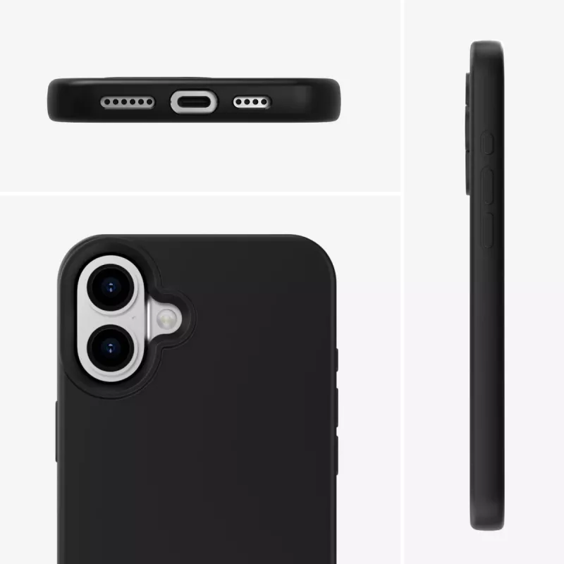 Capa de silicone 4smarts Cupertino para Apple iPhone 16 compatível com MagSafe