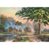 Puzzle de madeira schmidt spiele 59797 Thomas Kinkade Studios 1000 peças, peças de madeira