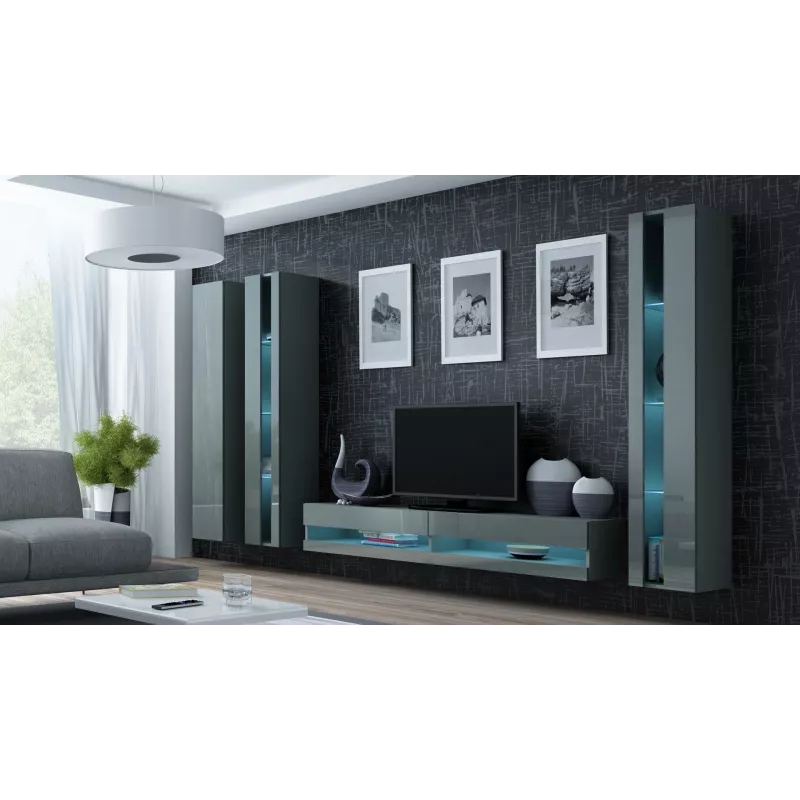 Suporte de TV Cama VIGO novo 30/180/40 branco/cinzento brilhante