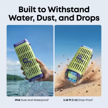 Altifalante portátil Anker Soundcore Boom 3i — 50 W, Bluetooth, à prova de água, verde