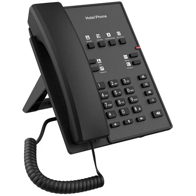 Telefone IP Fanvil H1 preto 2 linhas