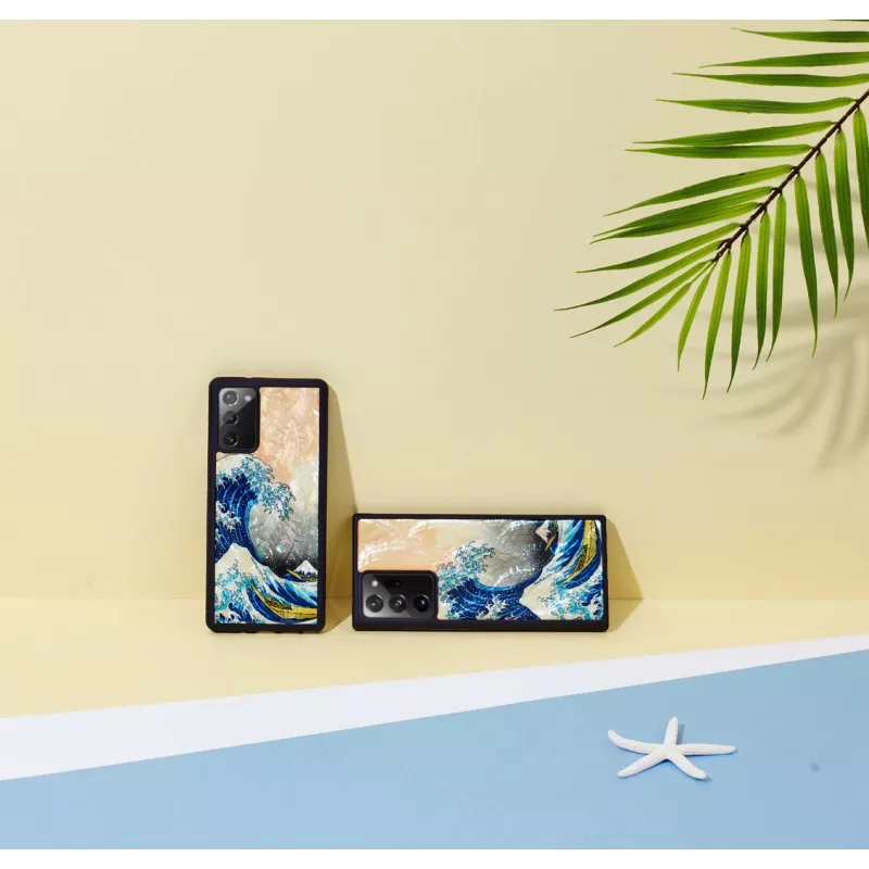 Capa de proteção iKins para Samsung Galaxy Note 20 com design Great Wave