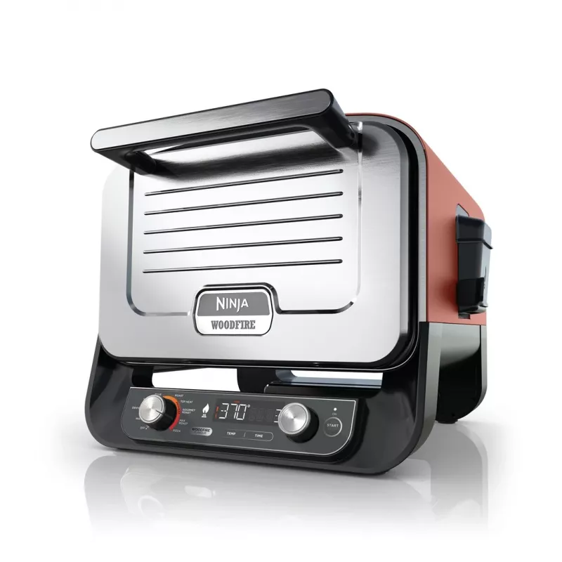 Ninja Woodfire OO101EU forno elétrico de exterior, forno de pizza e fumeiro, 2400 W