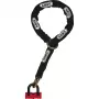 ABUS 59715 cadeado de bicicleta preto - vermelho 1200 mm cadeado de corrente (59715)