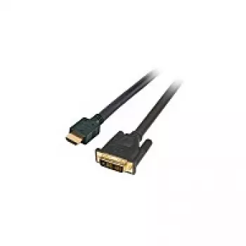 Cabo HighSpeed HDMI+ - DVI EFB-Elektronik, HDMI A - DVI 24+1 macho-macho 1m, preto Fabricante: EFB Elektronik (K5432SW.1)