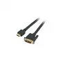 Cabo HighSpeed HDMI+ - DVI EFB-Elektronik, HDMI A - DVI 24+1 macho-macho 1m, preto Fabricante: EFB Elektronik (K5432SW.1)