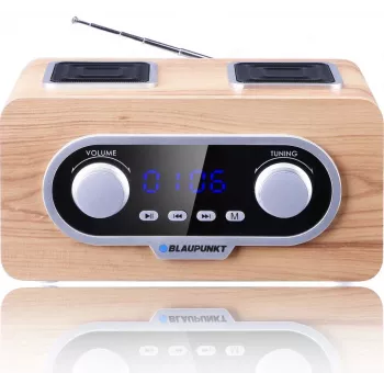 Rádio portátil Blaupunkt PP5.2CR, madeira