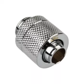 Conector Alphacool Eiszapfen reto G1/4 polegadas macho para 13/10 mm – cromado prateado