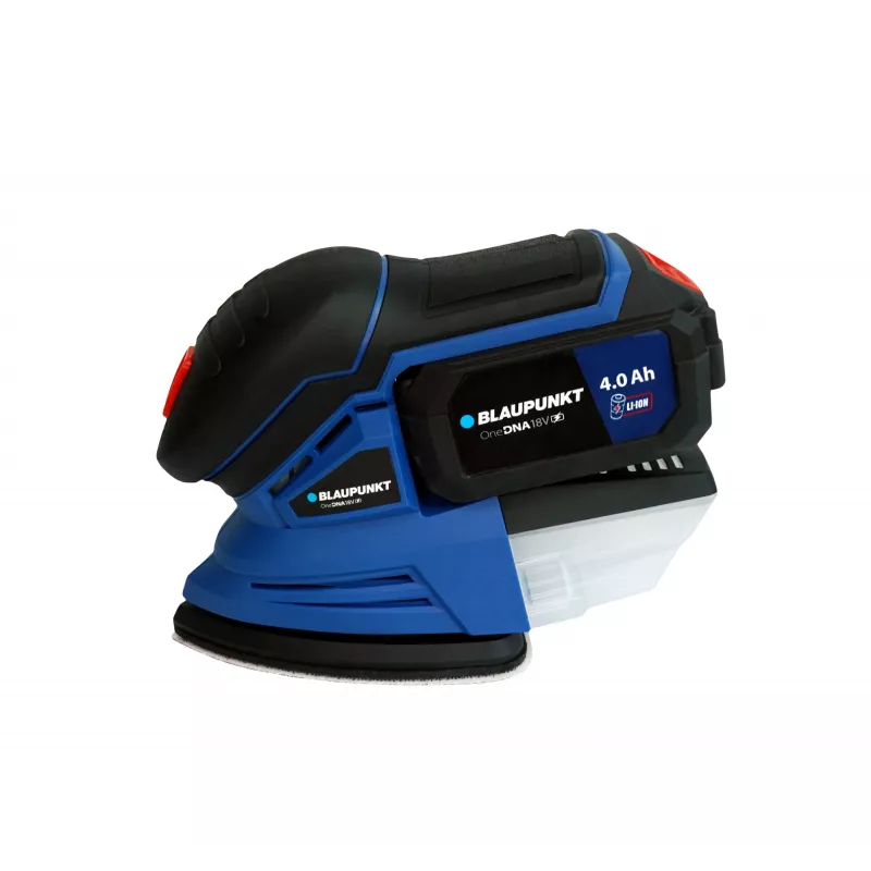 Lixadeira de detalhe BLAUPUNKT CO2010 18 V sem fios, manual para lixar pequenas superfícies