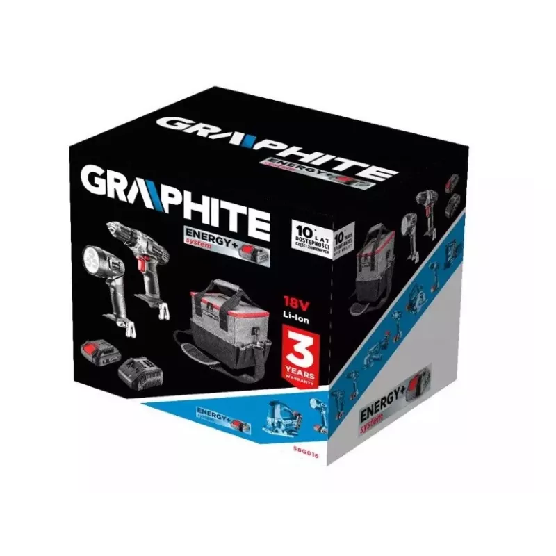 Conjunto de ferramentas elétricas GRAPHITE 5 peças 58G016