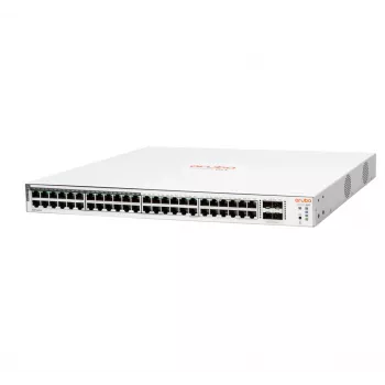 Comutador gerido HPE Aruba Networking Aruba Instant On 1830 48G 24p Classe4 PoE 4SFP 370W L2 Gigabit Ethernet (10/100/1000) Power over Ethernet (PoE) 1U
