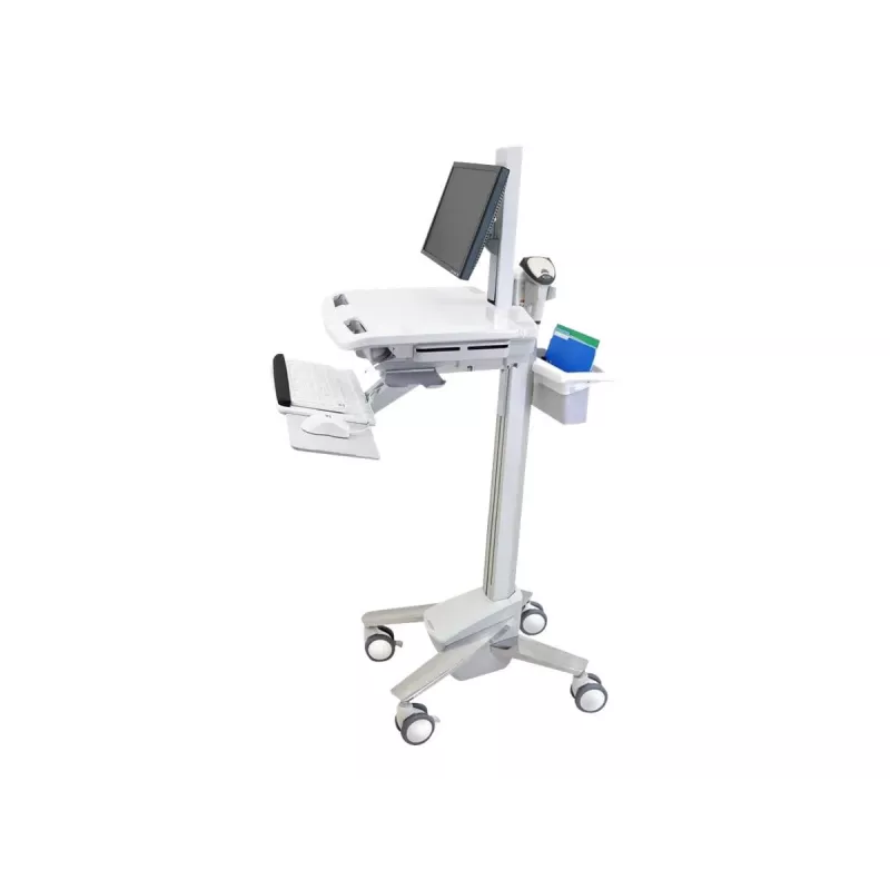 Carrinho multimédia Ergotron StyleView EMR Cart com articulação rotativa para LCD