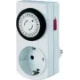 Bachmann Mini temporizador mecânico - interruptor de rede automático - AC 230 V - 3680 Watt - branco (852.104)