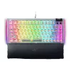 Teclado mecânico gaming hot-swappable Razer | BlackWidow V4 75% | Teclado gaming | Com fios | US | Phantom White Edition | USB Type-C | Razer Mechani