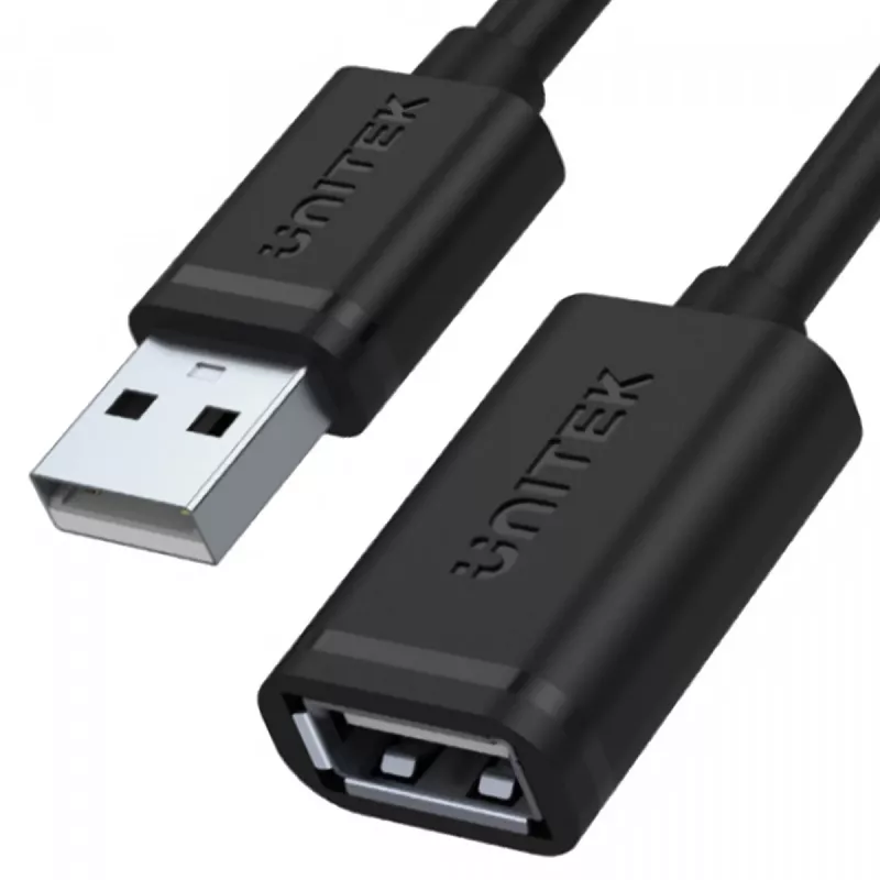 Cabo USB UNITEK Y-C447GBK 0,5 m USB 2.0 preto