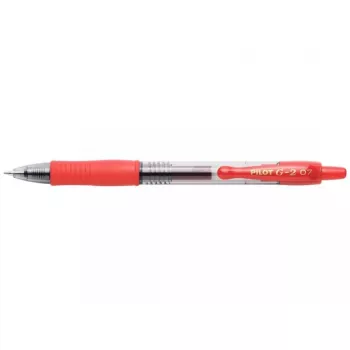 Caneta de gel retrátil Pilot BL-G2-7-R Fina Vermelho
